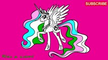 My Little Pony Coloring Pages For Kids: Princess Celestia