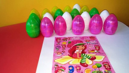 Disney Princess | Strawberry Shortcake youtube | Stickers Surprise Eggs Candy Video