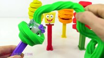 PEZ Candy Dispenser Play Doh Surprise Toys Hello Kitty Disney Cars Play & Learn Colors Finger Family