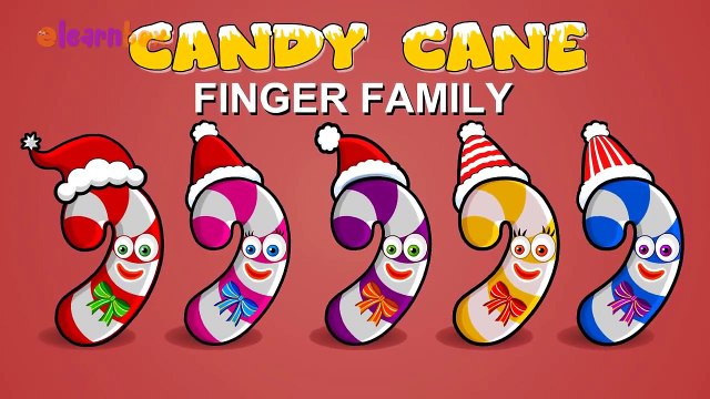 Candy Cane Cartoons Animation Singing Finger Family Nursery Rhymes for Preschool Childrens Song