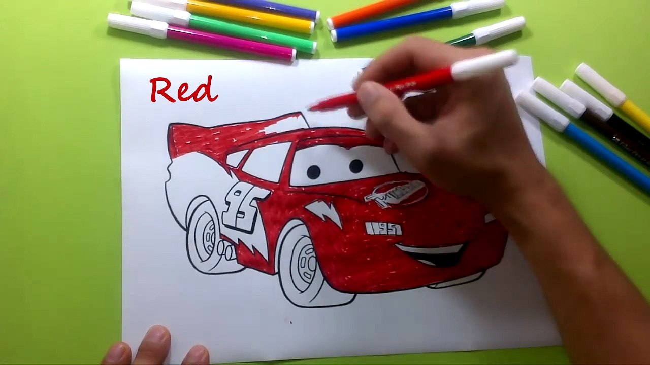 Lightning Mcqueen Coloring Pages For Kids ♥ Lightning Mcqueen Coloring Book ♥ Songs For Kids