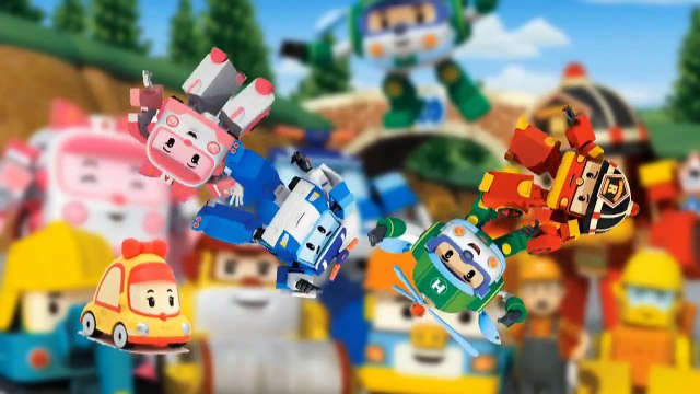 Robocar Poli mini cartoon Family Finger Roy Amber Helly Mini