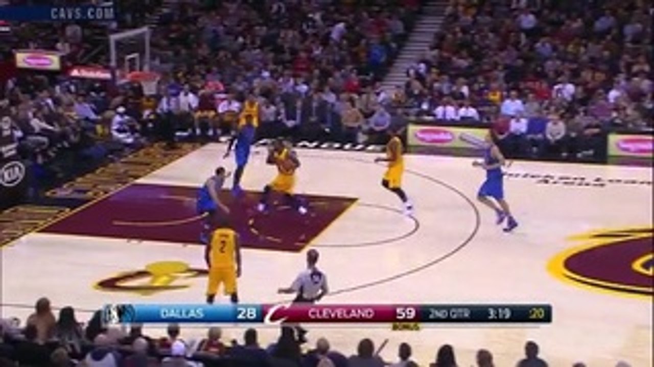 LeBron with the Fastbreak And-One - November 25, 2016