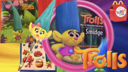 2016 McDonald's Toy Trolls Silly Play & Unbox Smidge #4