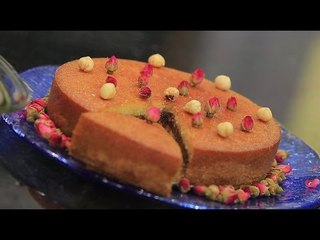 كيكة السميد بحشوة التمر | غادة التلي