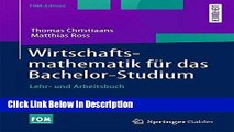 [PDF] Wirtschaftsmathematik fÃ¼r das Bachelor-Studium: Lehr- und Arbeitsbuch (FOM-Edition) (German