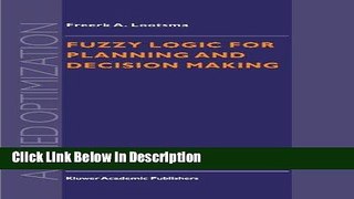 [Download] Fuzzy Logic for Planning and Decision Making (Applied Optimization) [Read] Online