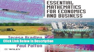 [PDF] Essential Mathematics for Economics and Business [Read] Full Ebook