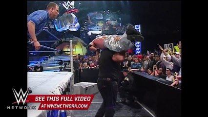 Big Show Throws Brock Lesnar on Commentary Table