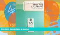 FAVORITE BOOK  Eyes for Learning: Preventing and Curing Vision-Related Learning Problems FULL