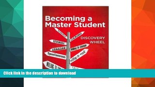 READ BOOK  Student Discovery Wheel for Ellis  Becoming a Master Student, 14th  GET PDF