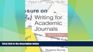 Best Price Writing for Academic Journals Rowena Murray For Kindle