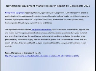 Market Research Report by Gosreports 2021 Navigational Equipment