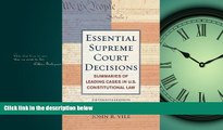 Audiobook Essential Supreme Court Decisions: Summaries of Leading Cases in U.S. Constitutional Law