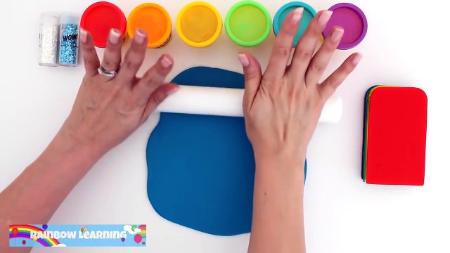 Play Doh Frozen! Make Rainbow Glitter Ice Cream & Elsa Dress with Play Dough Clay * RainbowLearning