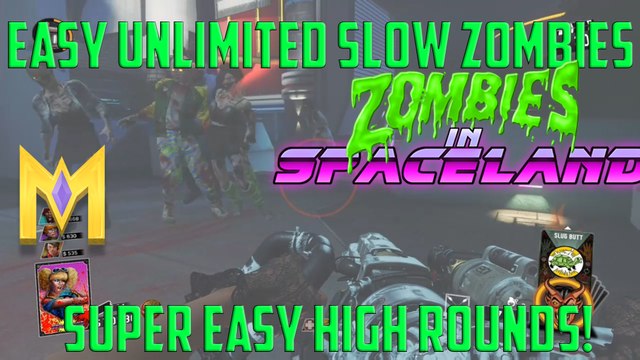 CoD Infinite Warfare Zombie Glitches - EASY UNLIMITED SLOW Zombies - Spaceland Zombies Glitches