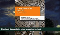 Pre Order Foundations for the LPC 2016-2017 (Blackstone Legal Practice Course Guide) Clare Firth