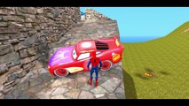 Spiderman vs Hulk & Iron Man Real Superhero McQueen Cars w/ Children Nursery Rhyme with Action