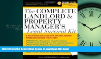 Buy NOW Diana Summers The Complete Landlord and Property Manager s Legal Survival Kit (Complete .