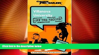 Price Villanova University: Off the Record (College Prowler) (College Prowler: Villanova