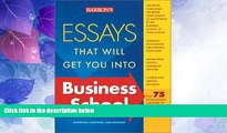 Price Essays That Will Get You into Business School (Barron s Essays That Will Get You Into