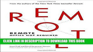 [FREE] Download Remote: Office Not Required PDF Online