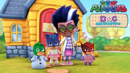 Télécharger la video: PJ Masks Doc McStuffins Five Little Monkeys Jumping on the Bed UNMASKED PJ Masks Jumping on the Bed