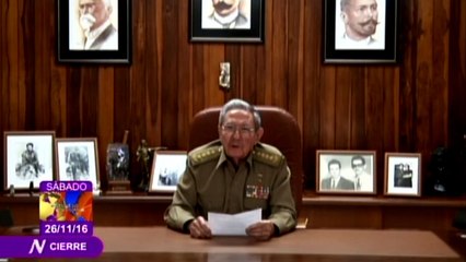 Falleció el líder cubano Fidel Castro, anuncia Raúl Castro
