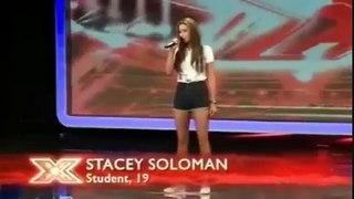 Stacey Soloman - what a wonderful world 1st Auditon