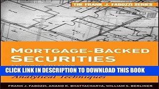 [FREE] Ebook Mortgage-Backed Securities: Products, Structuring, and Analytical Techniques PDF Online