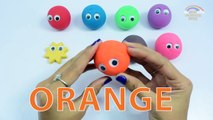 Learn Colors Surprise Play Doh Emoji Smiley Balls | Color Emoji Surprise Balls | Play Doh Toys