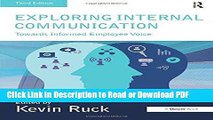 Read Exploring Internal Communication: Towards Informed Employee Voice PDF Free