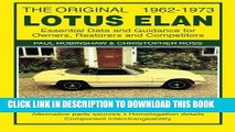 [PDF] Mobi The Original Lotus Elan 1962-1973: Essental Data and Guidance for Owners, Restorers and