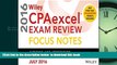 Pre Order Wiley CPAexcel Exam Review July 2016 Focus Notes: Auditing and Attestation Wiley Full