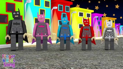 3D BATMAN Finger Family Nursery Rhyme | Parody Finger Kids Song