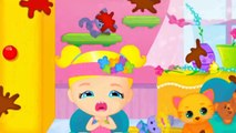 Bath Time Dress Up Clean Up Baby Care & Stickers - Lily & Kitty Baby Doll House Kids Games