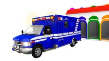 Learn Vehicles Colors for Kids - Dump Truck & Ambulance - Cars Transport for Toddlers