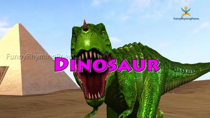 Dinosaurs Finger family 3d rhyme | Animated Nursery Children Finger Family song