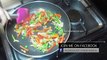 Vegetable Cheese Omelet Recipe - Vegetable Omelet Recipe - Easy Breakfast Recipe