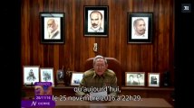 Raul Castro annonce à la télévision la mort de son frère Fidel