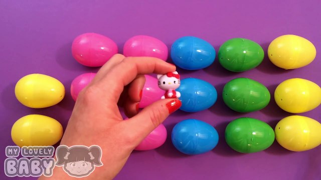 Learn Patterns with Colours Surprise Eggs! Opening Surprise Eggs with Peppa Pig Toys Lesson 4