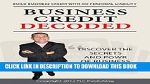 MOBI DOWNLOAD Business Credit Decoded PDF Kindle