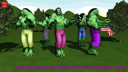 Do You Know The Muffin Man? HULK | Nursery Rhymes for Children | 3D Animation