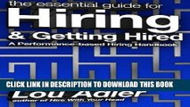 MOBI DOWNLOAD The Essential Guide for Hiring   Getting Hired: Performance-based Hiring Series PDF