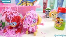 Best PAW PATROL Fingerpaint Bath Time Activity Bubbles Learn Colors on Paddlin Pups Surprise Toy