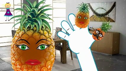 Finger Family PINEAPPLE Cartoon Rhyme for Children | Finger Family Children Nursery Rhymes Animation