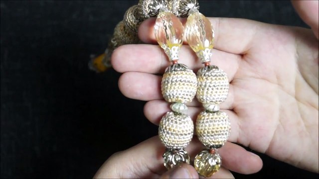 Вязаные бусы Принцесса3