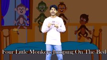 5 Little Monkeys Jumping On The Bed | Plus Lots More Nursery Rhymes | from Ozu Animal Finger Family