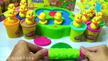 Learn Colors Play doh with Donald Duck, Mickey Mouse, Hello Kitty, Doremon Molds – Fun Creative Kids