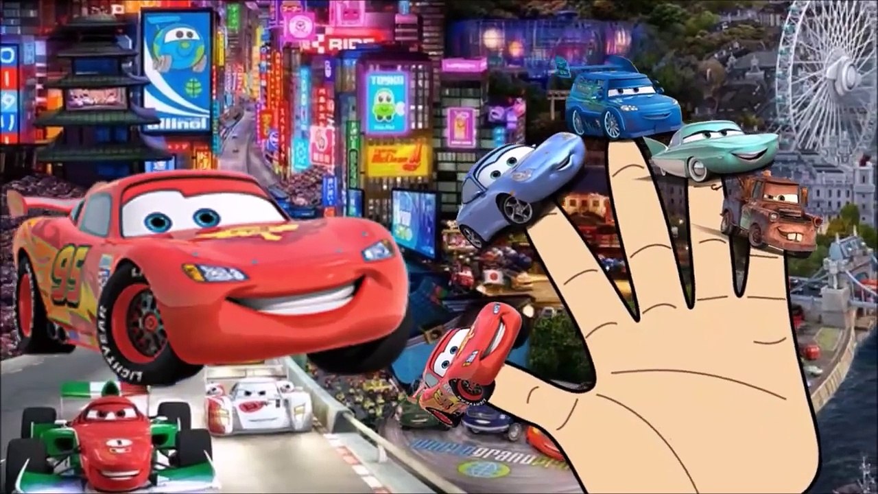 LIGHTNING MAC QUEEN CARS FINGER FAMILY | Nursery Rhymes |
